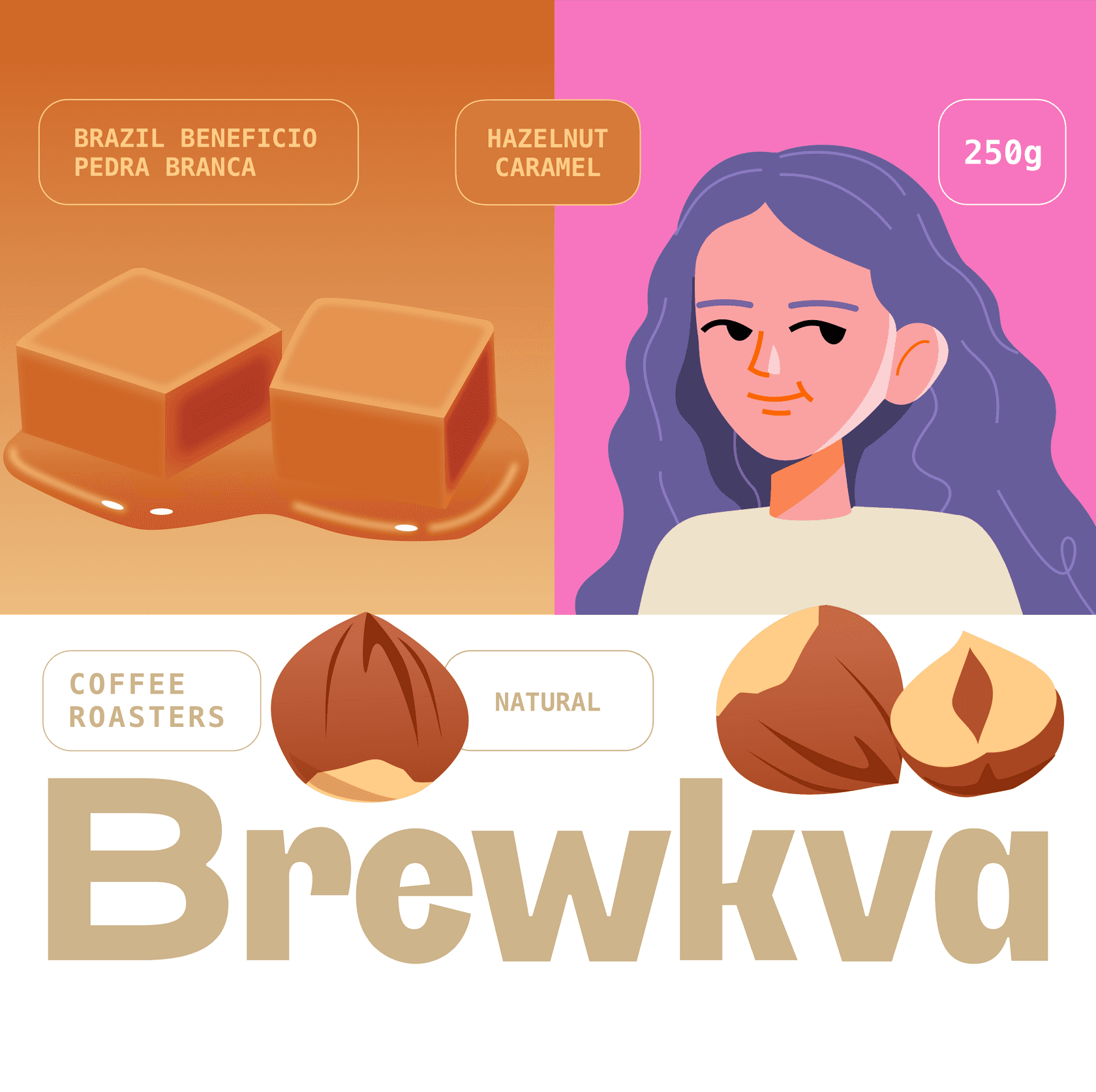 Brazil Beneficio Pedra Branca — illustrated bag