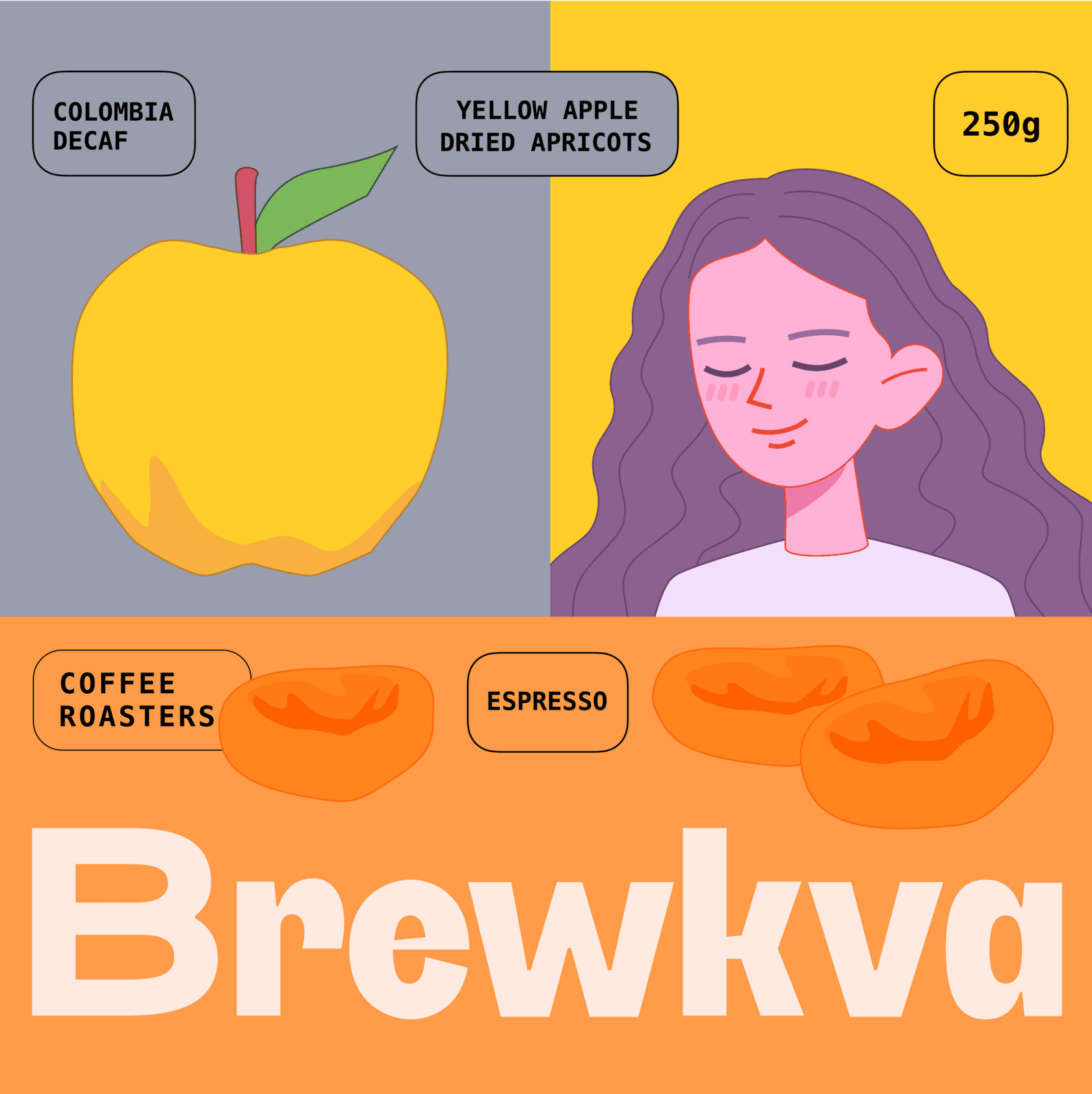 Colombia Decaf — illustrated bag